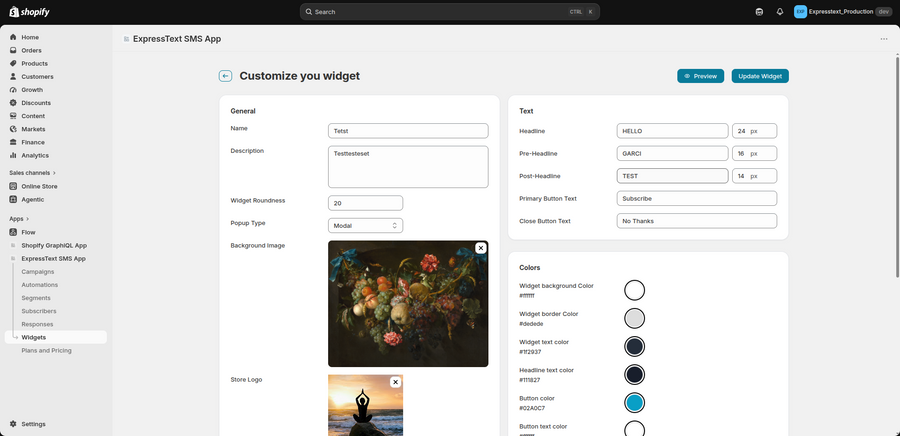 Store preview