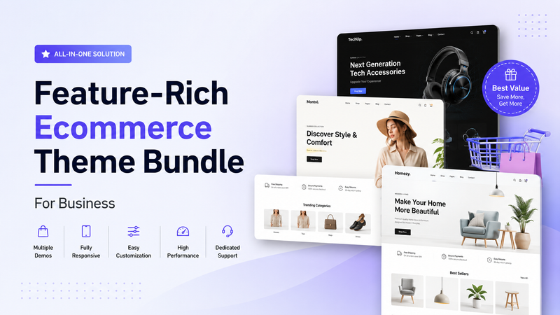 Feature-Rich Ecommerce Theme Bundle For Business