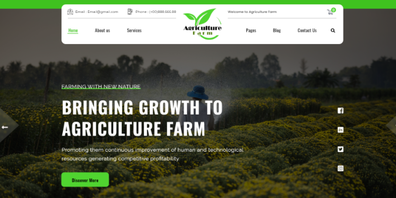 Agriculture Farm WordPress Theme