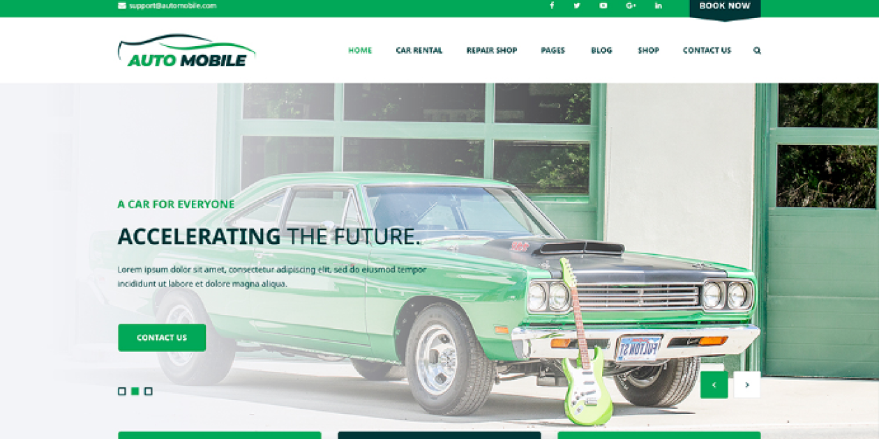 Automobile WordPress Theme