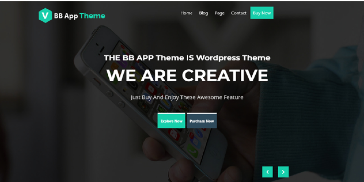 BB Mobile Application WordPress Theme