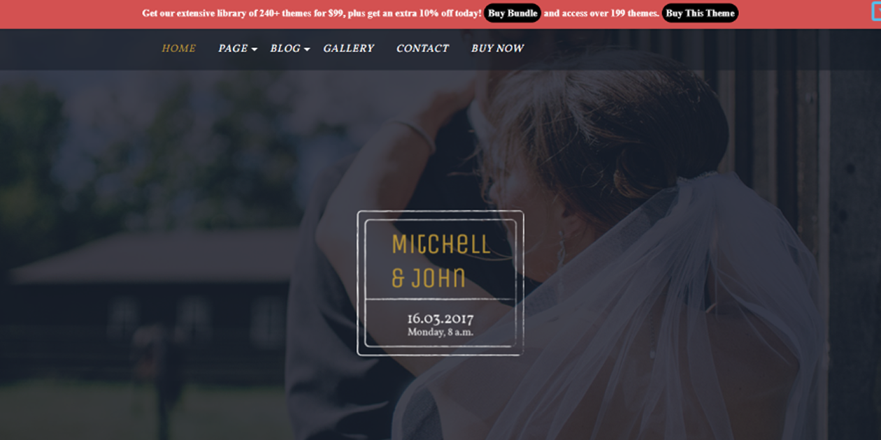 BB Wedding WordPress Theme