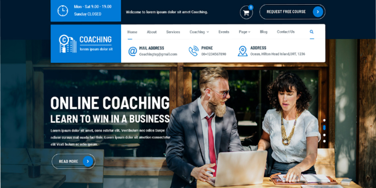Coaching WordPress Theme 