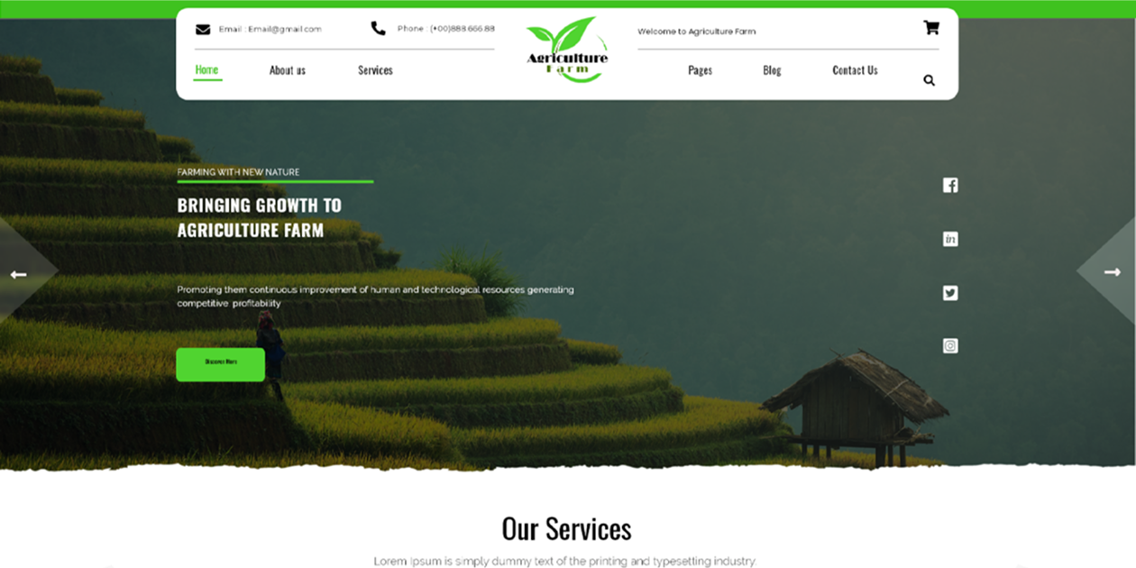 Free Agriculture WordPress Theme