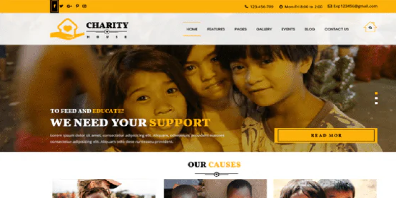 Free Charity WordPress Theme