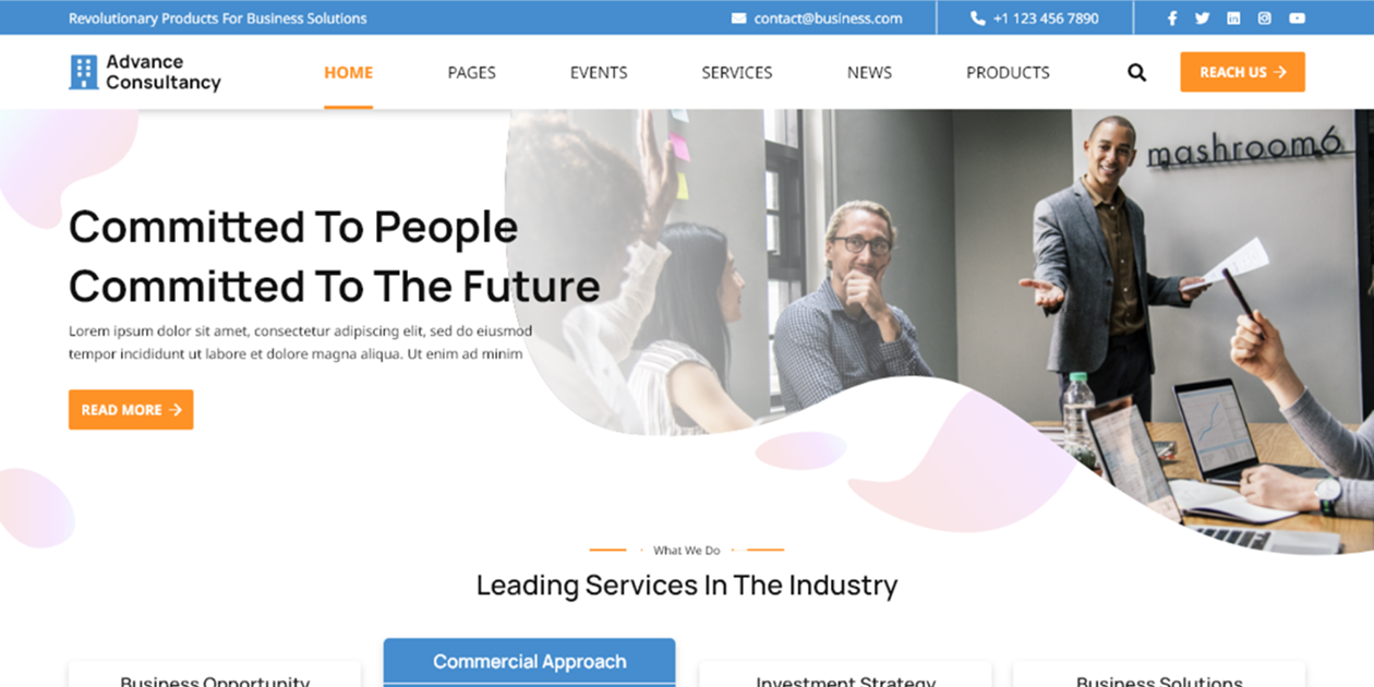 Free Consultancy WordPress Theme