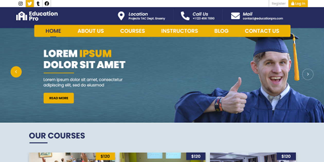 Free Educator WordPress Theme