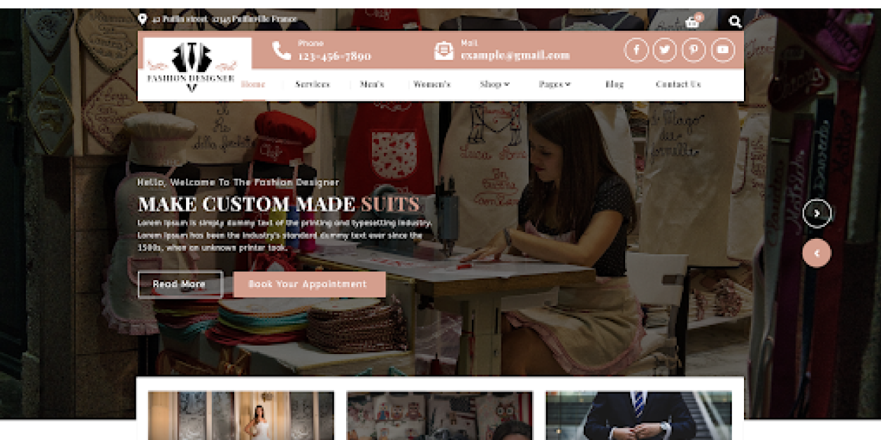 Free Fashion WordPress Theme