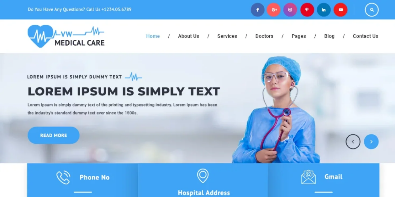 Free Medical WordPress Theme