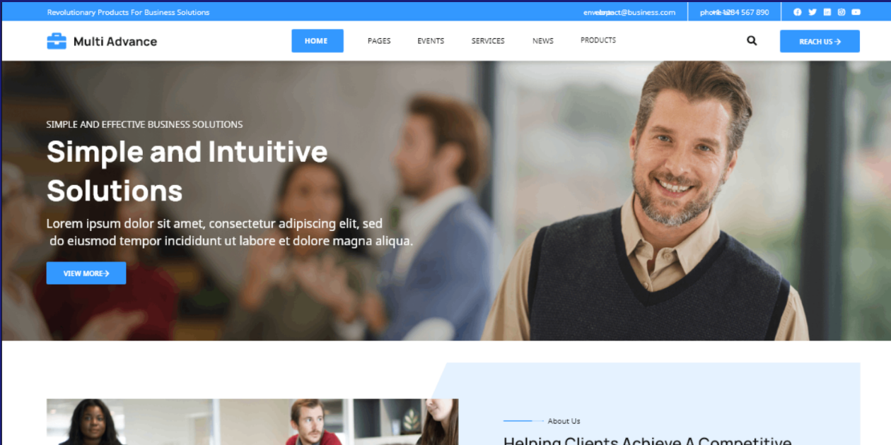 Free Multi Advance WordPress Theme