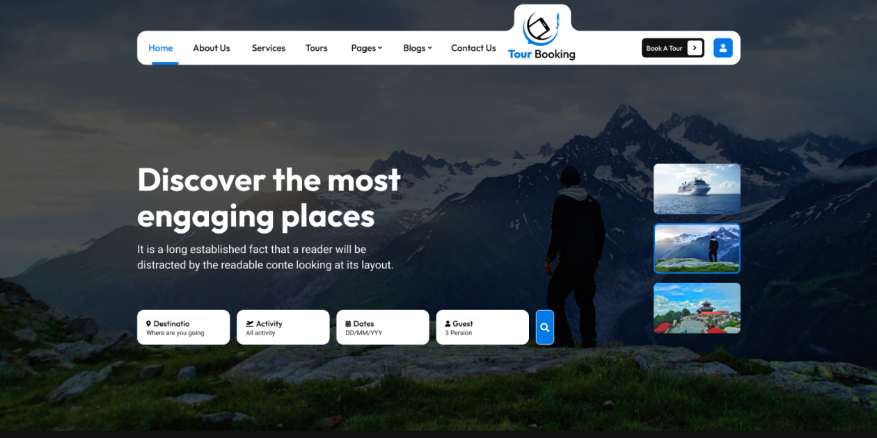 Free Travel Booking WordPress Theme