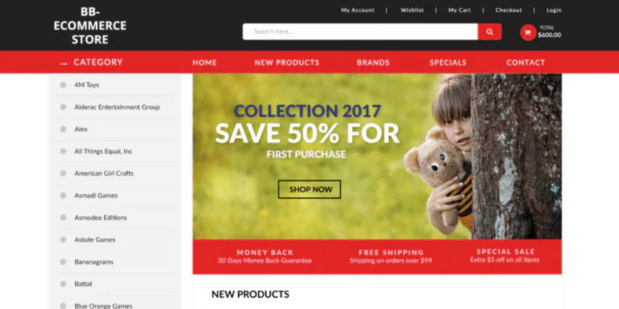 Free WP Ecommerce Store WordPress Theme