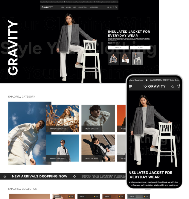 Gravity - Fashion Shopify Theme