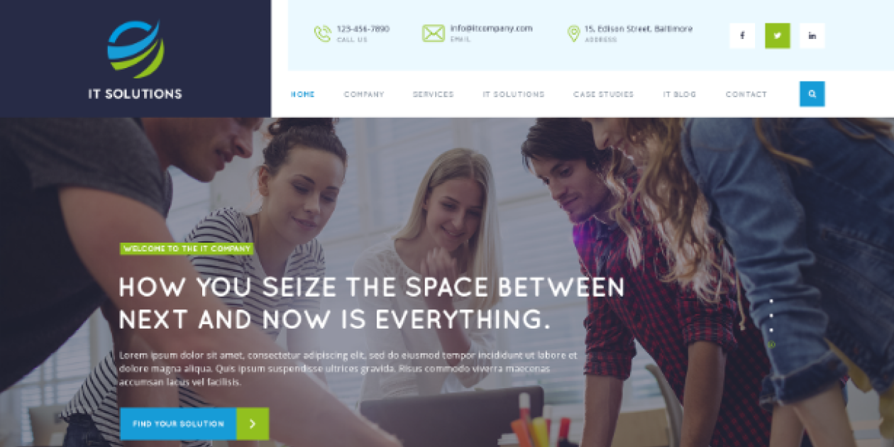 IT Company WordPress Theme