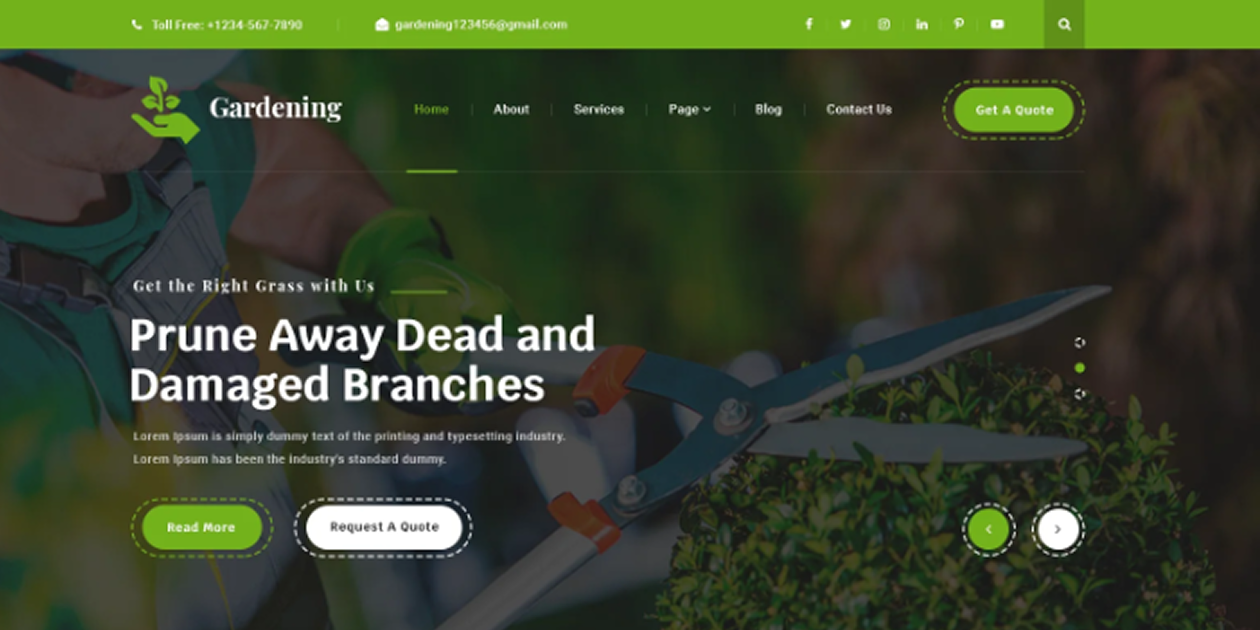 Landscaping WordPress Theme