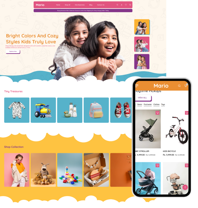 Mario Kids Shopify Theme