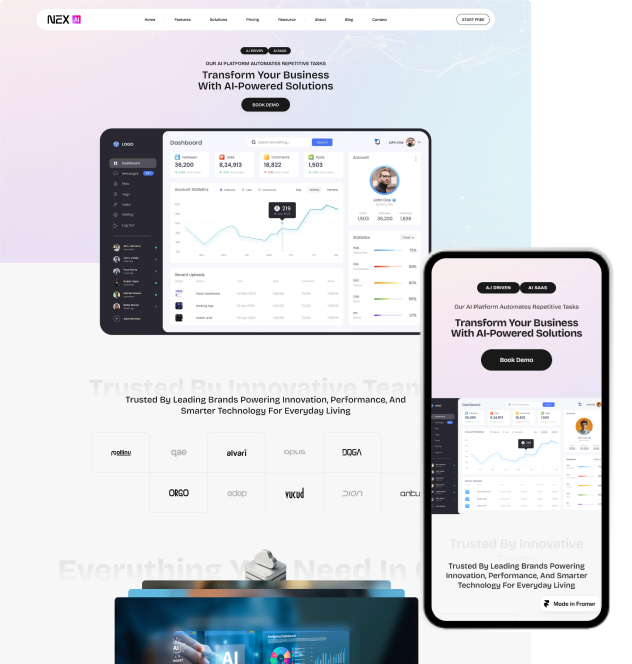 Nexai – Framer SaaS Template