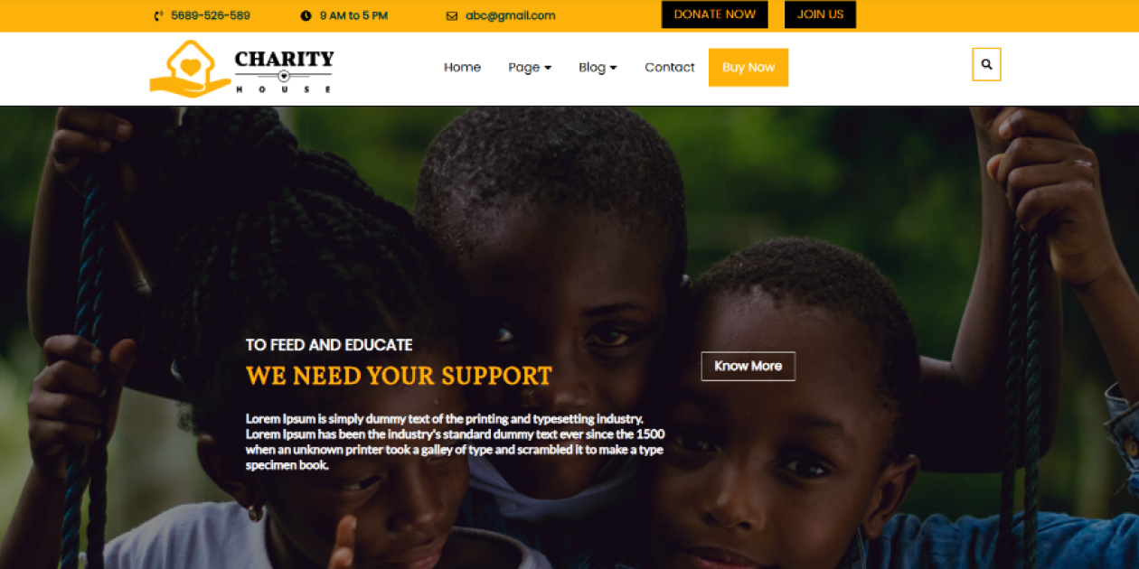 Premium Charity WordPress Theme