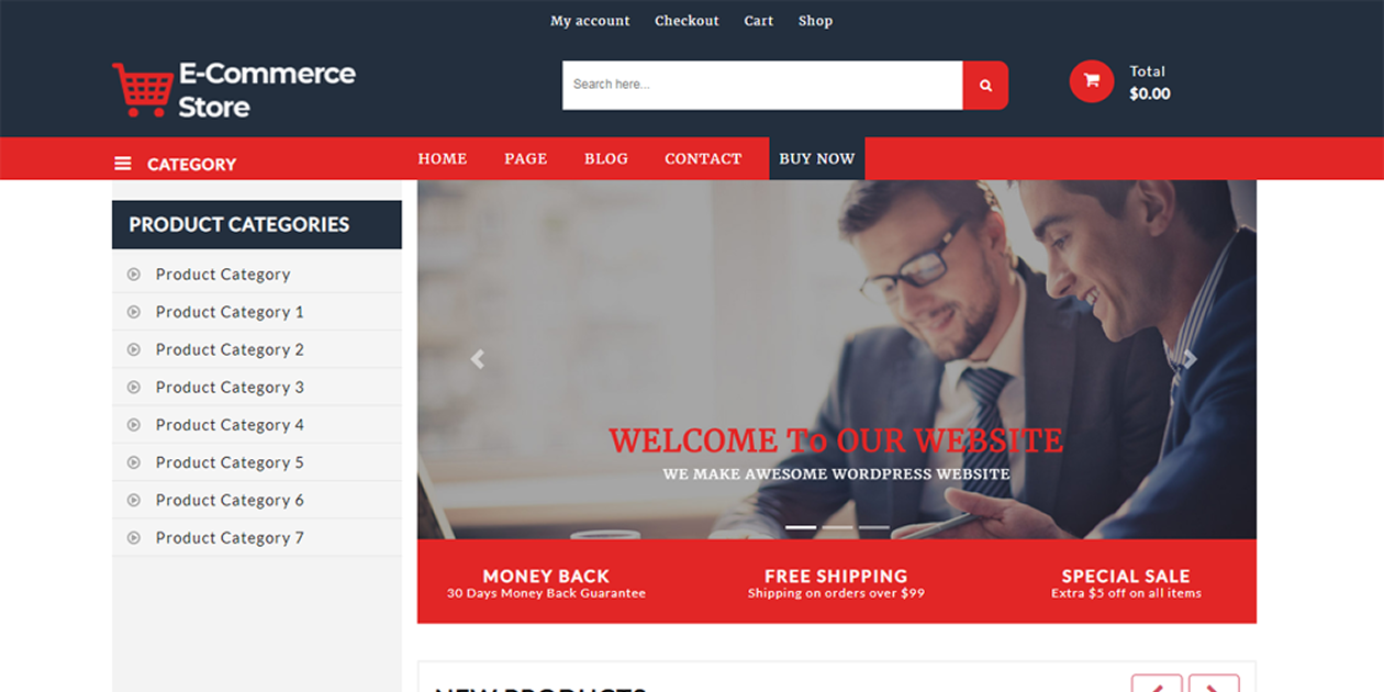 Premium Ecommerce Store WordPress Theme