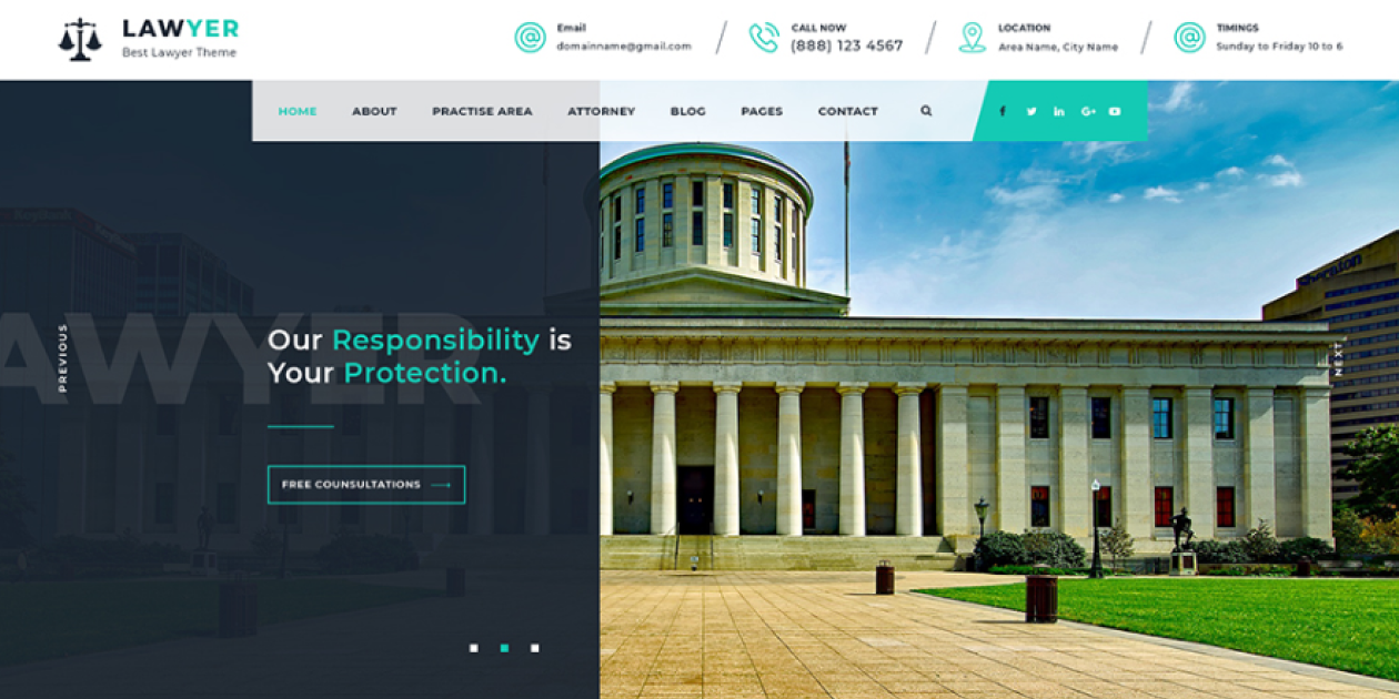 Premium Lawyer WordPress Theme