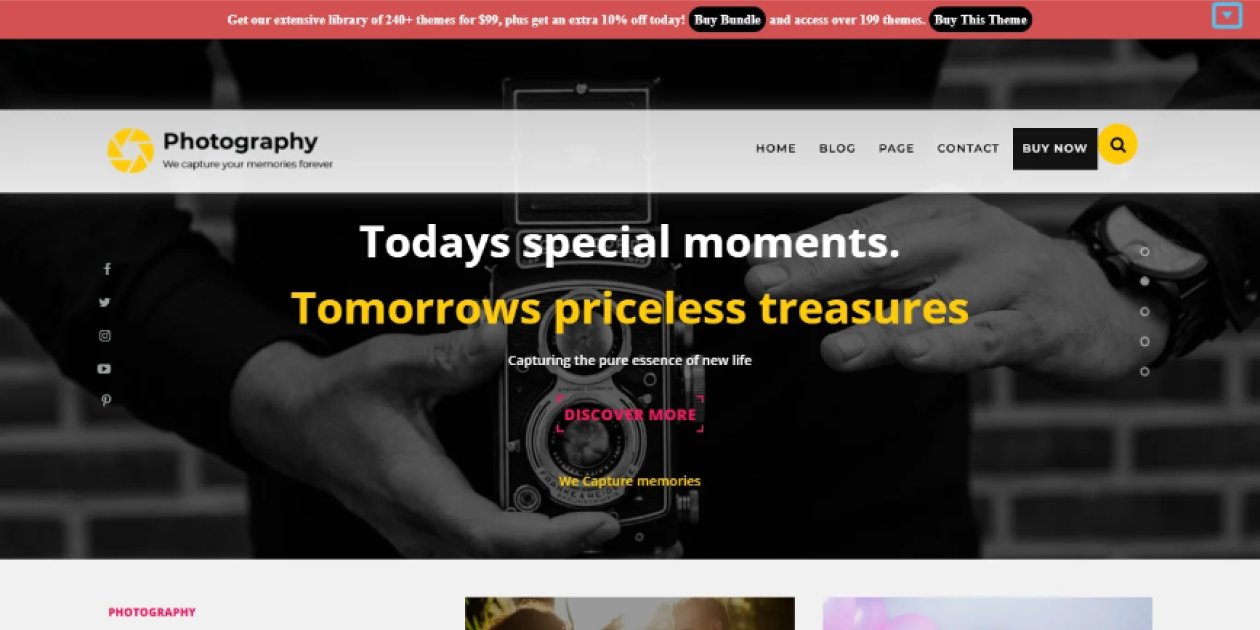 Premium Photography WordPress Theme