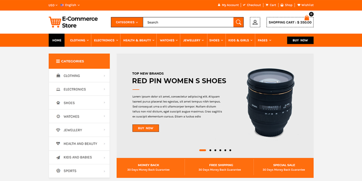 WordPress Ecommerce Theme