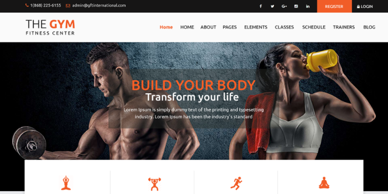 WordPress Fitness Theme