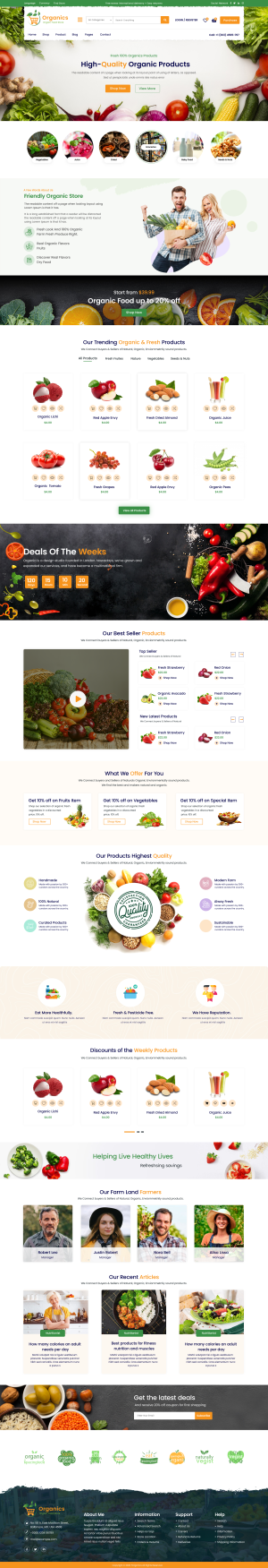 Organic Market WordPress Theme