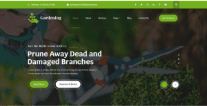 free landscaping WordPress theme