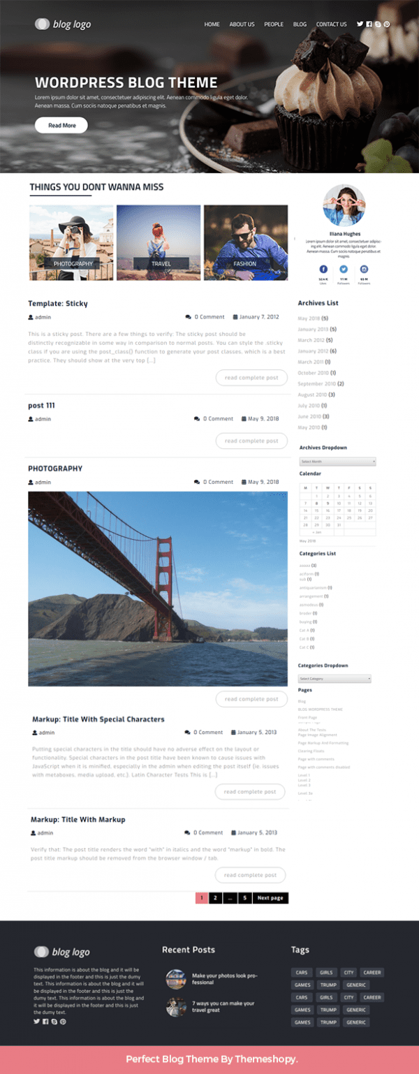 Free WordPress Blog Theme