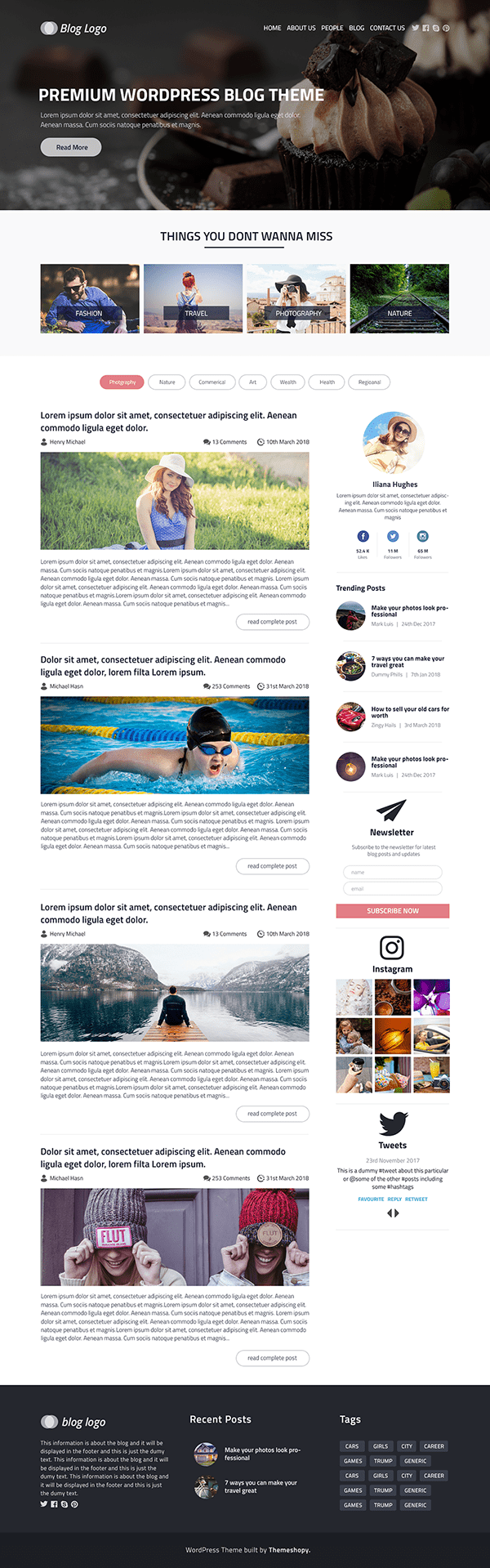 Premium WordPress Blog Theme