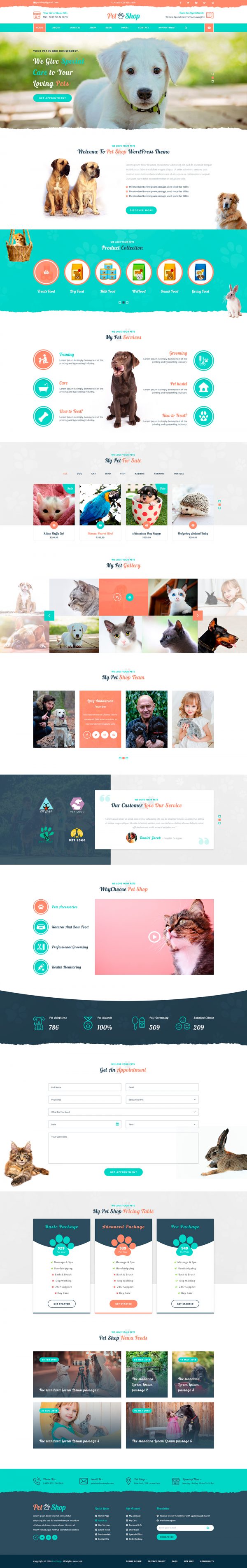 Pet WordPress Theme