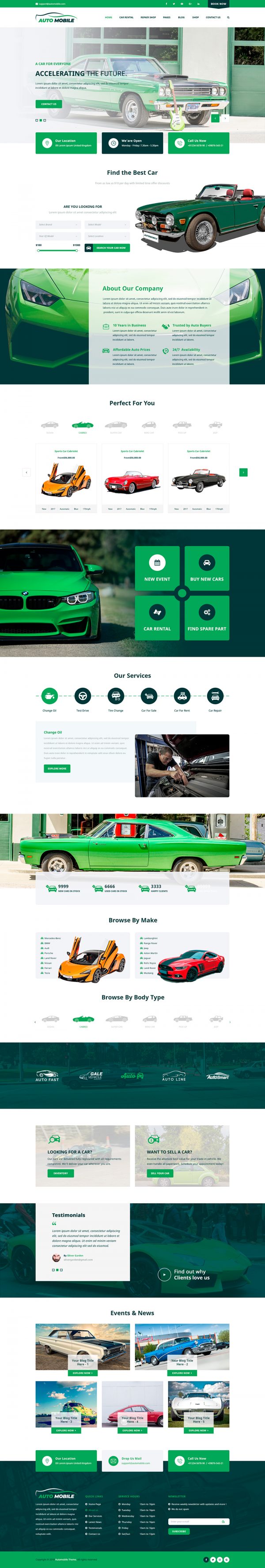 Automobile WordPress Theme