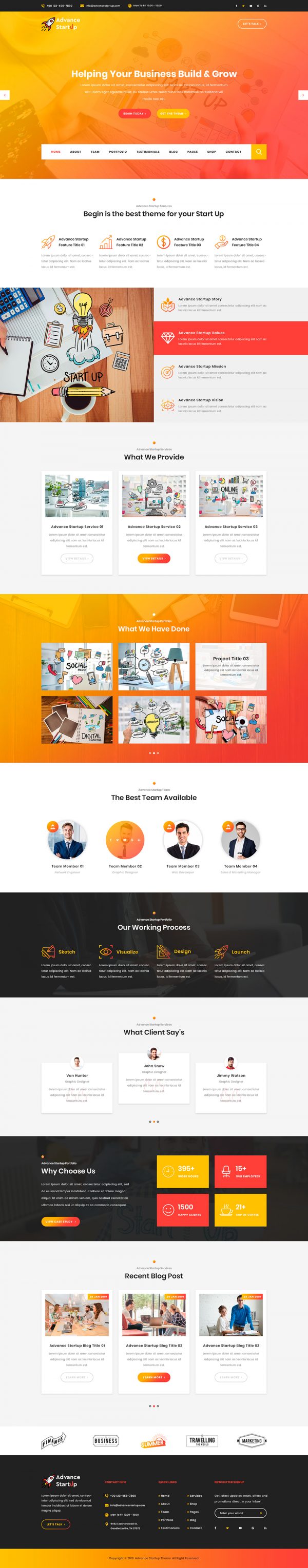 Startup WordPress Theme