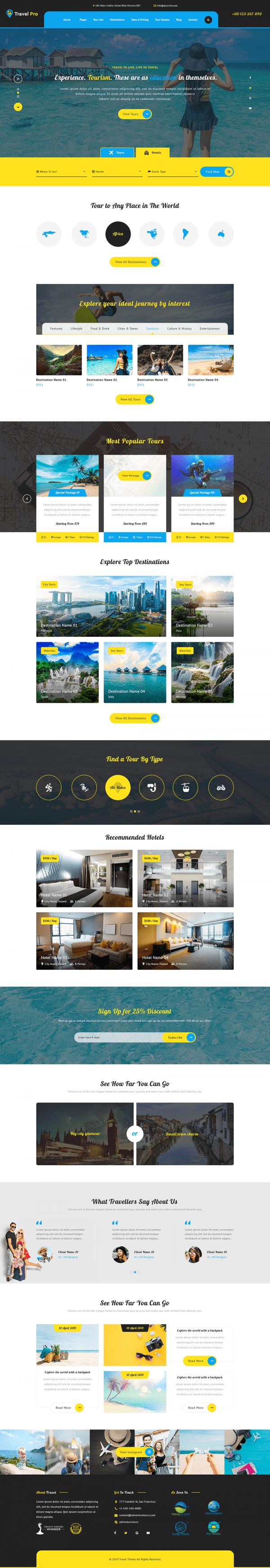 Travel WordPress Theme