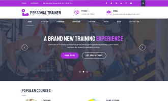 Personal Trainer WordPress Theme