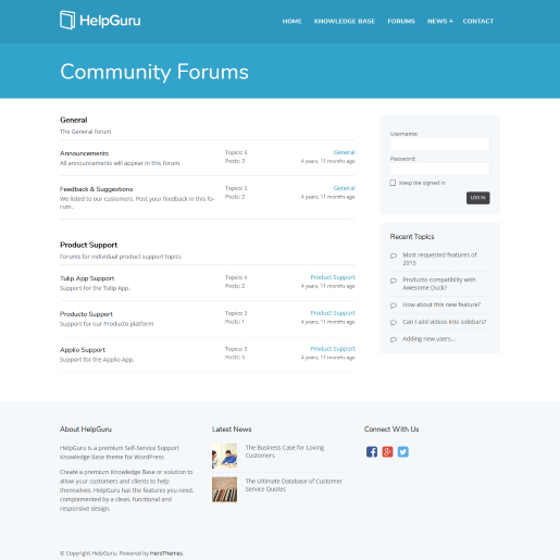 best WordPress forum themes