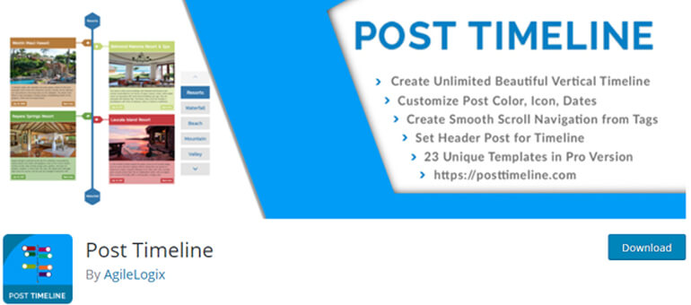 free WordPress timeline plugins