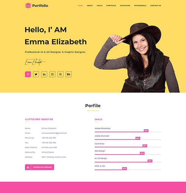 WordPress Portfolio Theme