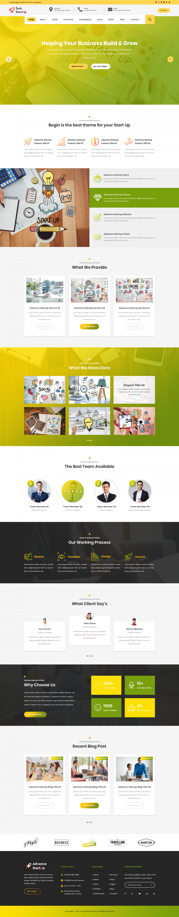 Tech Startup WordPress Theme