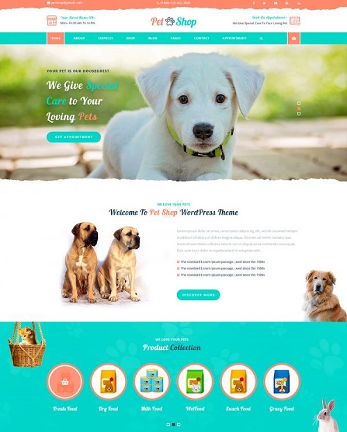 Pet WordPress Theme