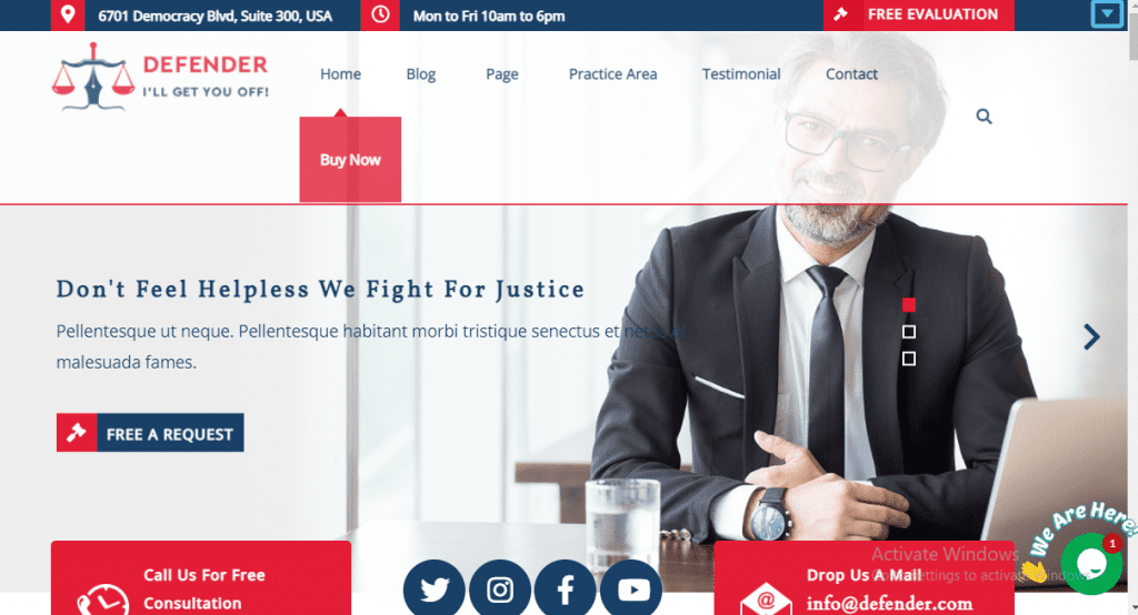 Law Firm WordPress theme