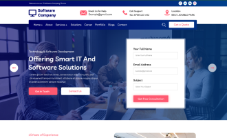 Tech Software Company WordPress Theme