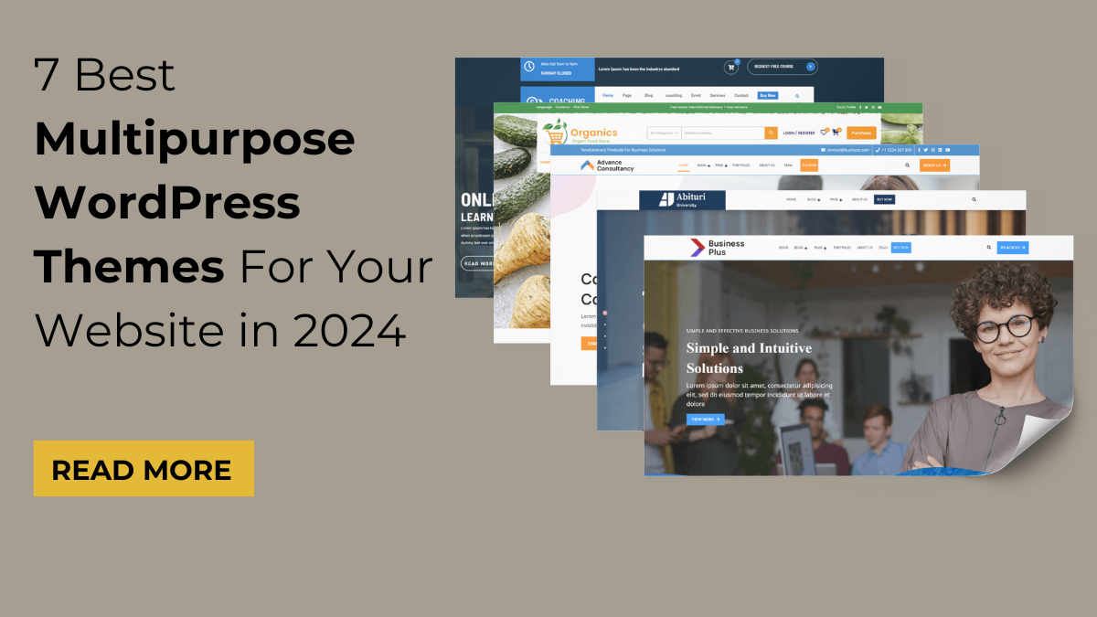 7 Best Multipurpose WordPress Themes For Your Website in 2024