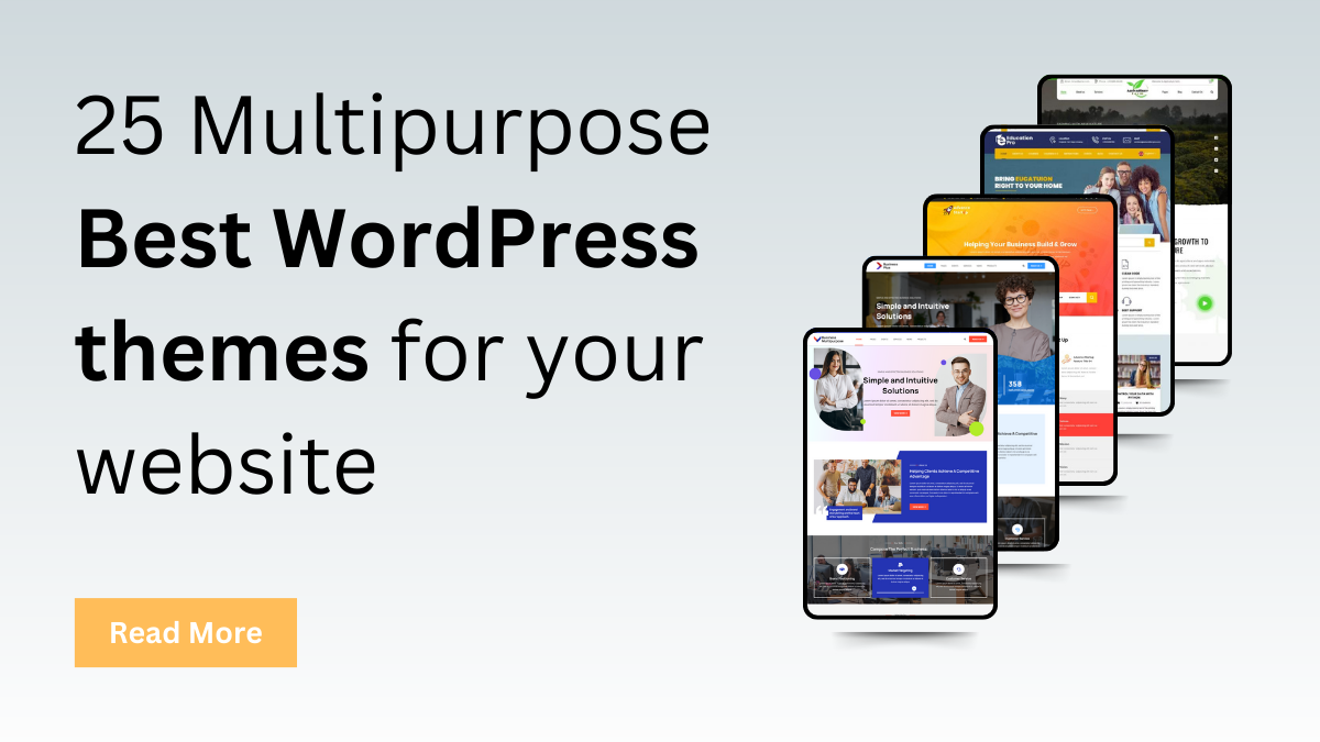 25 Multipurpose Best WordPress themes for your website