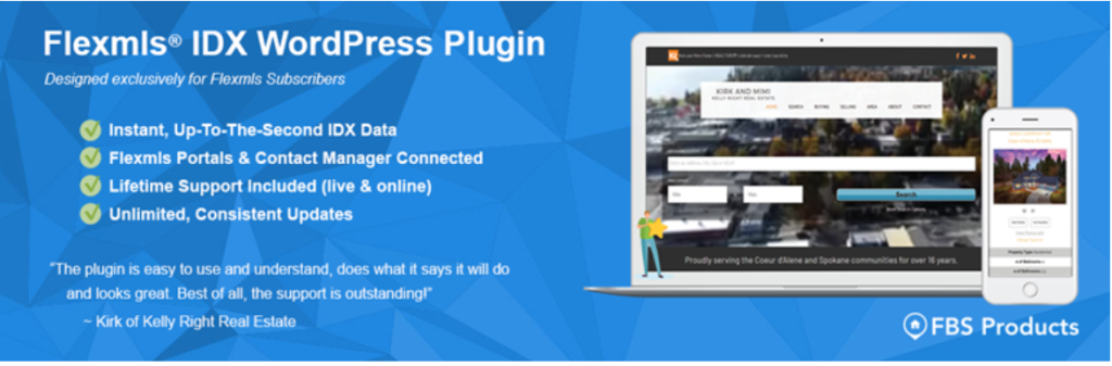  IDX Plugins For WordPress
Flexmls® IDX Plugin: